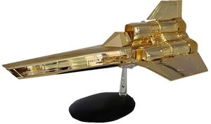 Battlestar Galactica - Viper Mark I (TOS) Gold Edition Die-Cast 10.5" Ship