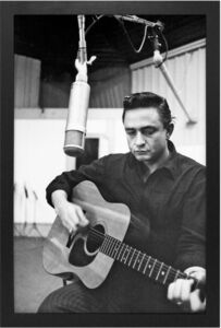 Johnny Cash - In Person - 11x17 Framed Print With Gel-Coat 