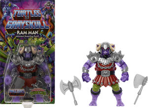 Mattel Collectible - Masters Of The Universe Origins: Turtles of Grayskull Ram Man (He-Man, MOTU, TMNT)