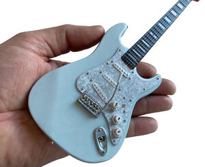 Axe Heaven Kenny Wayne Shepherd Fender Stratocaster Transparent Faded Sonic Blue Mini Guitar Replica KS-556