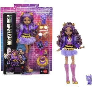Mattel Collectible - Monster High Clawdeen Wolf Doll with Pet Crescent