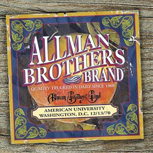 American University 12/ 13/ 70 , The Allman Brothers Band