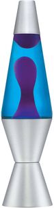 Lava® Lamp 14.5'' Purple Wax/ Blue Liquid/ Silver Base & Cap 