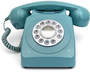 GPO Retro GPO746DPBBL 746 Desktop Push Button Telephone - Blue