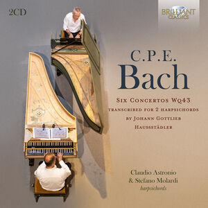 Six Concertos, WQ43 Transcribed for 2 Harpsichords , Stefano Molardi