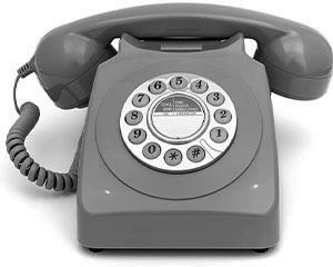 GPO Retro GPO746DPBGY 746 Desktop Push Button Telephone - Grey 