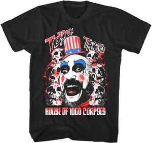 House Of 1000 Corpses - Captain Spaulding T-Shirt - XL Black TS4409HTCA4 
