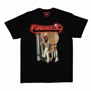 Funkadelic - Uncle Jam Peacock Chair - Heavy Cotton T-Shirt - Large Black 