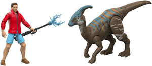 Mattel - Jurassic World: Rebirth Reuben Delgado & Parasaurolophus Action Figure 2-Pack