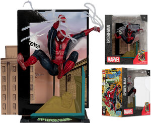 McFarlane Toys - Spider-Man #6 - Spider-Man 1:10th Scale Collectible with Scene