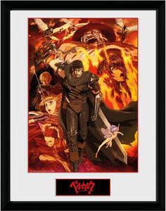 BERSERK - COLLAGE FRAMED PRINT (12 X 16)