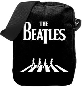 Rocksax - The Beatles - Abbey Road Logo - Crossbody Bag with Stash Pockets (Black)