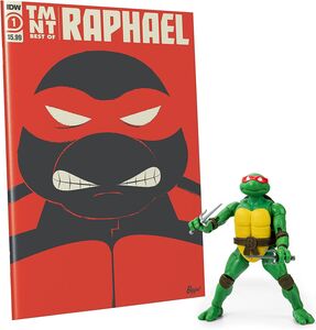 The Loyal Subjects - Teenage Mutant Ninja Turtles - BST AXN - Raphael 5" Action Figure + Comic Bundle (TMNT)