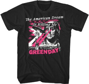 Green Day - American Dream Abduction T-Shirt - Large Black 23GD350A3 