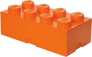 LEGO Storage Brick with 8 Knobs, Orange 