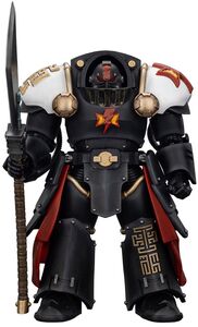 JOYTOY - Warhammer 40K: The Horus Heresy - White Scars: Ebon Keshig Terminator 2 with Power Glaive 1/ 18 Action Figure 