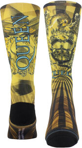 Perri's - Queen - Gold Crest Dye Sublimation - Crew Socks
