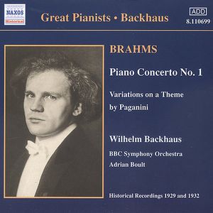 Con Pno 1/ Vars Theme By Paganini/ Rhap Op. 79 , J. Brahms