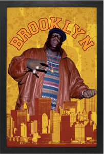 The Notorious B.I.G. - Brooklyn - 11x17 Framed Print With Gel-Coat 