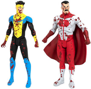 Diamond Select - Invincible - Bloody Omni-Man & Invincible Deluxe Action Figure 2-Pack - EE Exclusive