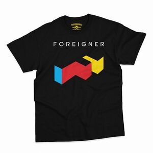 Foreigner - Logo - Heavy Cotton T-Shirt - Large Black 