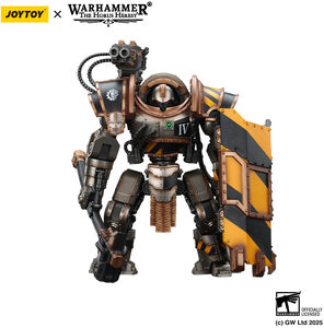 JOYTOY - Warhammer 40k - Iron Warriors Iron Circle Domitar-Ferrum Class Battle-automata with Karceri Battle Shield and Graviton Crusher 1/ 18 scale action figure