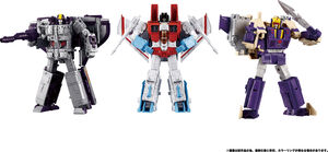 Hasbro Collectibles - Transformers - Takara Tomy Dramatic Capture Series - Triple Takeover Action Figure Set