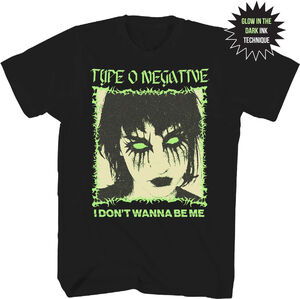 Type O Negative - I Don't Wanna Be Me T-Shirt - XL Black / Glow in the Dark 22TONO42A4