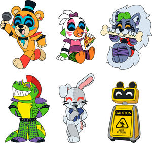 Youtooz - Five Nights at Freddy's Security Breach Pin Set 