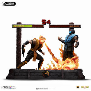 Iron Studios - Mortal Kombat - Deluxe Art Scale 1/ 10 - Scorpion Fatality Statue 