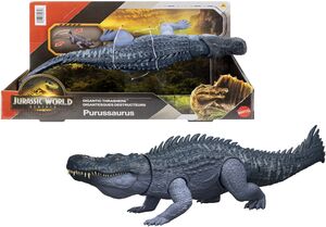 邦楽 JURASSIC GATTSUKIMASSE Destroy Mattel - Jurassic World: Rebirth Gigantic Thrashers Purussaurus
