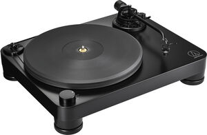 Audio Technica AT-LP7X Fully Manual Belt-Drive Turntable - Built in Pre-Amp (Black) 
