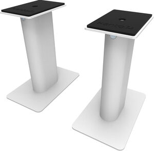 Kanto SP9W Universal Desktop Speaker Stands - 9 Inch - 2 Pack - Steel (White) 