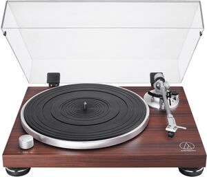 Audio Technica AT-LPW50BT-RW Bluetooth Turntable Manual Belt-Drive 33/ 45 (Rosewood) 