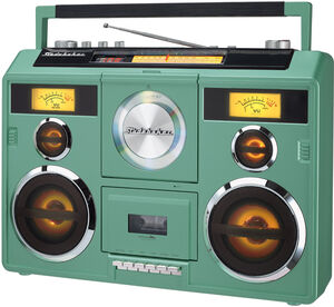 Studebaker SB2140TE Sound Station Bluetooth Boombox CD/ AM-FM Radio/ Cassette Recorder (Teal) 