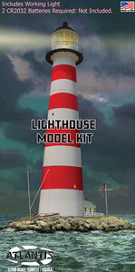 Atlantis - 1:160 Scale Model Kit - Lighthouse with Light and Diorama Base