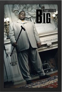 The Notorious B.I.G. - Cane - 11x17 Framed Print With Gel-Coat 