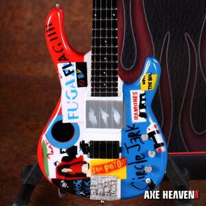 Axe Heaven Flea Red Hot Chili Peppers Mini Bass Guitar Replica Collectible CP-301