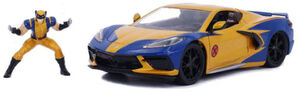 1:24 HWR - '20 CORVETTE C8 W/ WOLVERINE (4PC)