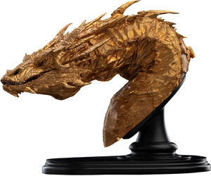 Weta Workshop - The Hobbit Trilogy - Smaug the Golden Limited Golden Bust Edition 