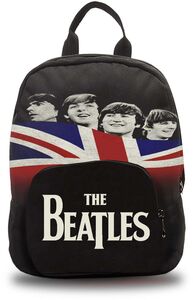 Rocksax - The Beatles - Let It Be Flag Logo - Mini Backpack (Black) 