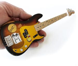 Axe Heaven Donald "Duck" Dunn Signature 1959 Fender Precision Mini Bass Guitar Replica Collectible