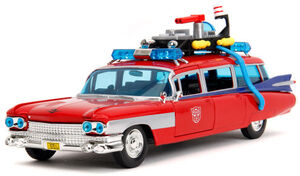 GHOSTBUSTERSECTO-1 TRANSFORMERS MASH 1:24 DIE-CAST