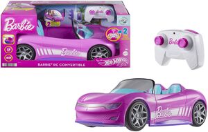 Mattel - Hot Wheels R/ C 1:12 Barbie Convertible Vehicle 