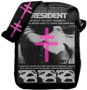 Rocksax - President - Conclave Logo - Crossbody Bag with Stash Pockets (Black) 