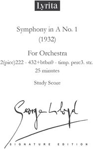 Lloyd: Symphony No. 1 - Study Score