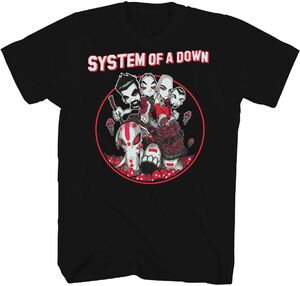 System of a Down - Mushroom People T-Shirt - Large Black 23SOAD026A3 