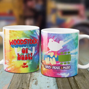 Woodstock - Woodstock or Bust 1969 Tie-Dye - Coffee Mug 