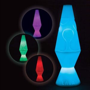 Lava® LED Lamp White Base & 4 Color Changing LED Lights