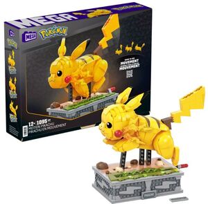 MEGA BLOKS - Pokemon: Build with Motion Pikachu, 1092 Piece Building Toy Set 